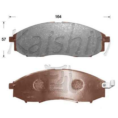 Photo Brake Pad Set, disc brake KAISHIN FK1263