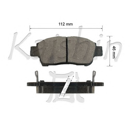 Photo Brake Pad Set, disc brake KAISHIN FK2174