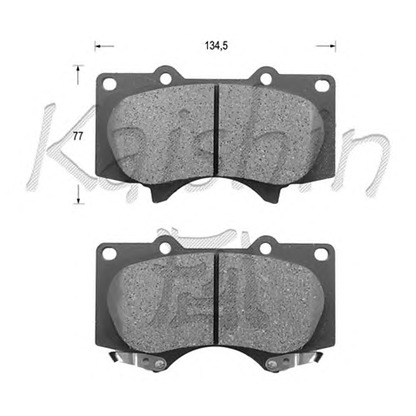 Foto Bremsbelagsatz, Scheibenbremse KAISHIN FK2228