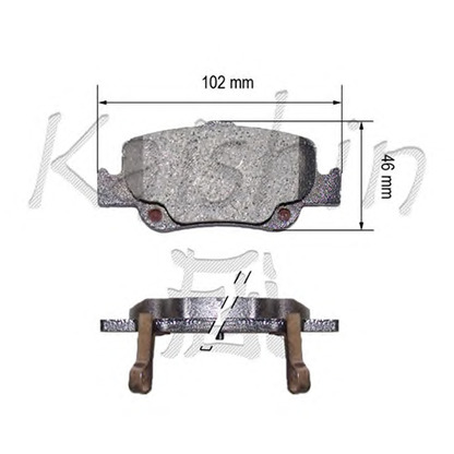 Photo Brake Pad Set, disc brake KAISHIN FK2299