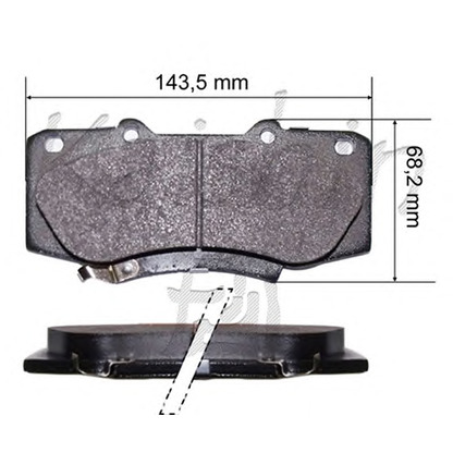 Photo Brake Pad Set, disc brake KAISHIN FK2310