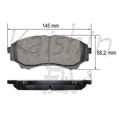 Photo Brake Pad Set, disc brake KAISHIN FK3137