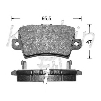 Photo Brake Pad Set, disc brake KAISHIN FK5150