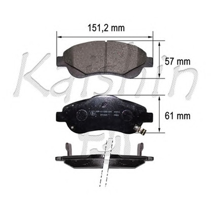 Photo Brake Pad Set, disc brake KAISHIN FK5156