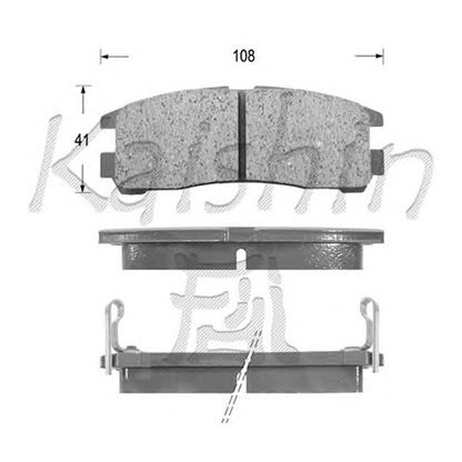 Photo Brake Pad Set, disc brake KAISHIN FK6024