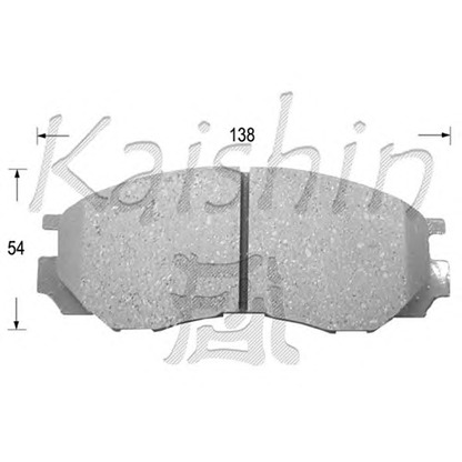 Photo Kit de plaquettes de frein, frein à disque KAISHIN FK6081