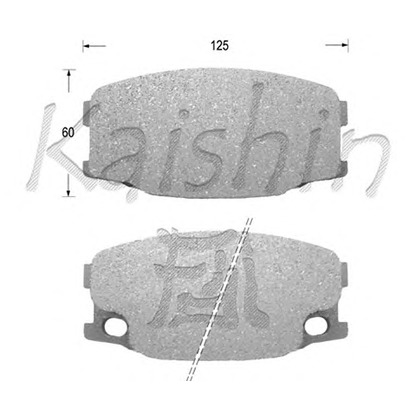 Photo Brake Pad Set, disc brake KAISHIN FK6091