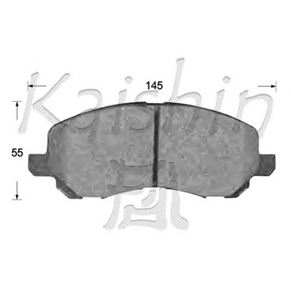 Photo Kit de plaquettes de frein, frein à disque KAISHIN FK6108