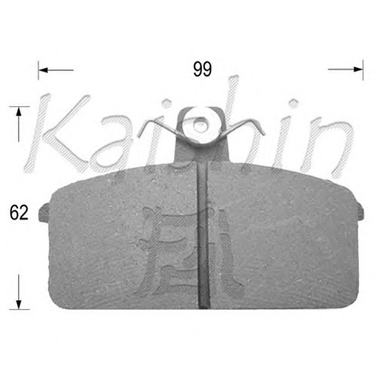 Zdjęcie Zestaw klocków hamulcowych, hamulce tarczowe KAISHIN FK9056