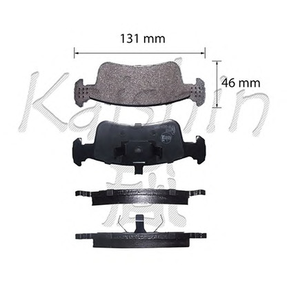 Photo Brake Pad Set, disc brake KAISHIN FK9008