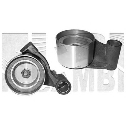 Photo Tensioner Pulley, timing belt KM International FI11730