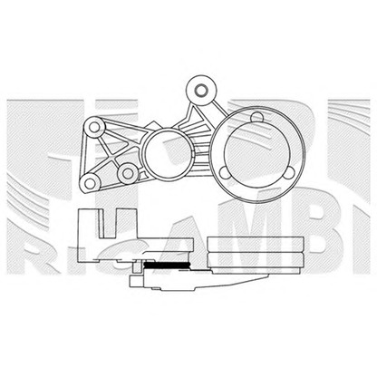 Photo Tensioner Lever, v-ribbed belt KM International FI3680