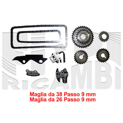 Foto Kit catena distribuzione KM International KCD009