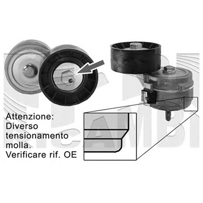 Foto Tensor de correa, correa poli V CALIBER 00962