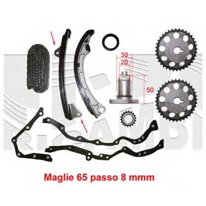 Photo Timing Chain Kit AUTOTEAM KCA038