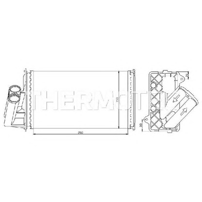 Foto Scambiatore calore, Riscaldamento abitacolo THERMOTEC D6R006TT