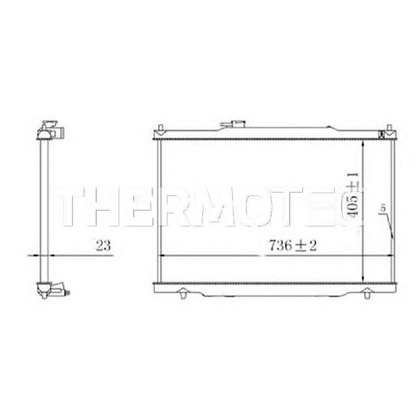 Foto Radiatore, Raffreddamento motore THERMOTEC D7P019TT