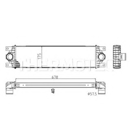 Фото Интеркулер THERMOTEC DAR002TT