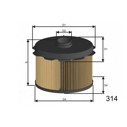 Фото Топливный фильтр MISFAT FM646