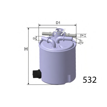 Photo Filtre à carburant MISFAT M616