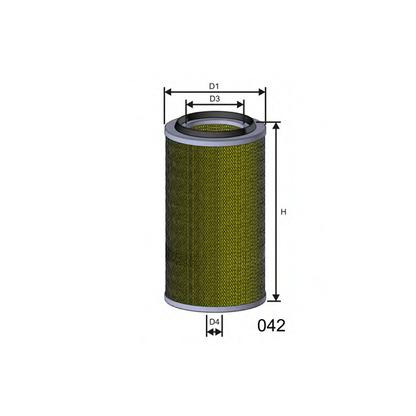Photo Air Filter MISFAT R011