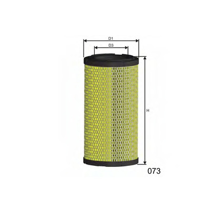 Photo Air Filter MISFAT R286