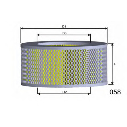 Photo Filtre à air MISFAT R437