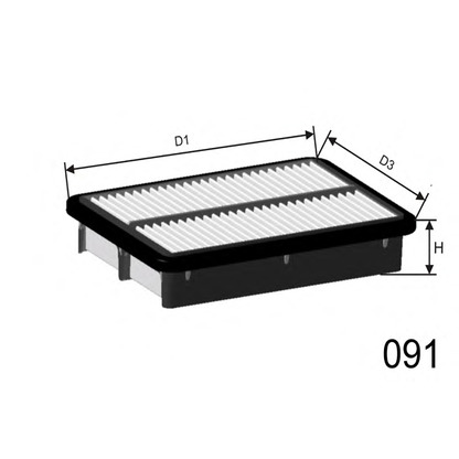 Фото Воздушный фильтр MISFAT P456