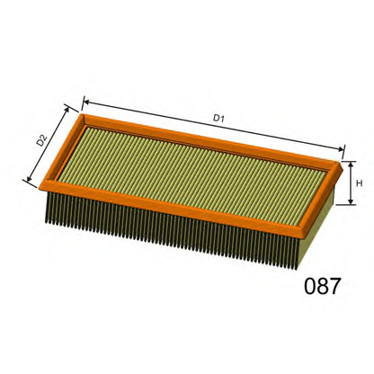 Photo Air Filter MISFAT P454