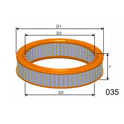 Photo Filtre à air MISFAT R707