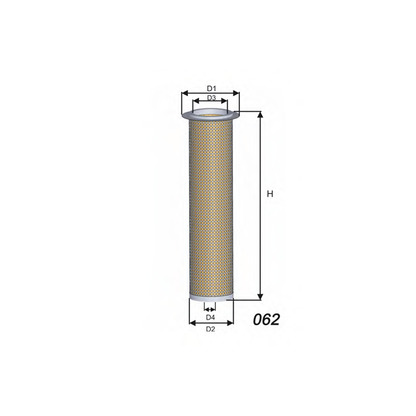 Photo Filtre à air secondaire MISFAT R684