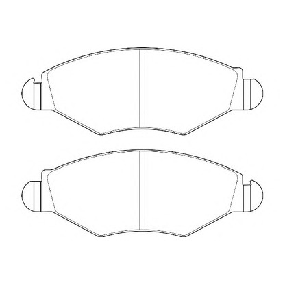 Photo Brake Pad Set, disc brake WAGNER WBP23597A