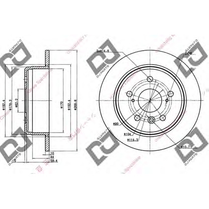 Foto Bremsscheibe DJ PARTS BD1001