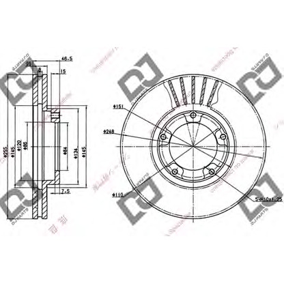 Photo Disque de frein DJ PARTS BD1009