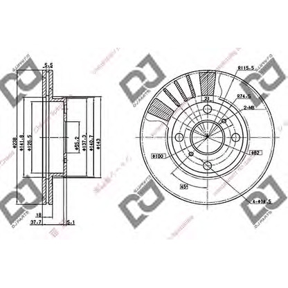 Photo Brake Disc DJ PARTS BD1010