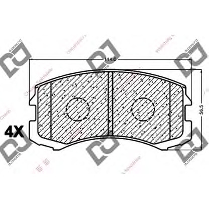 Photo Brake Pad Set, disc brake DJ PARTS BP1023