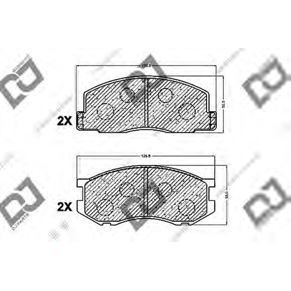 Foto Bremsbelagsatz, Scheibenbremse DJ PARTS BP1046