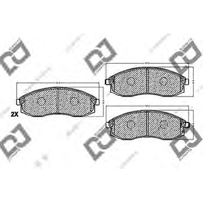 Photo Brake Pad Set, disc brake DJ PARTS BP1092