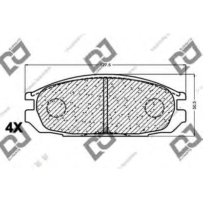 Foto Kit pastiglie freno, Freno a disco DJ PARTS BP1094