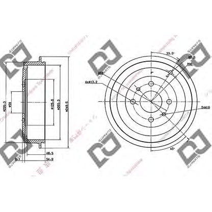 Foto Bremstrommel DJ PARTS BR1015