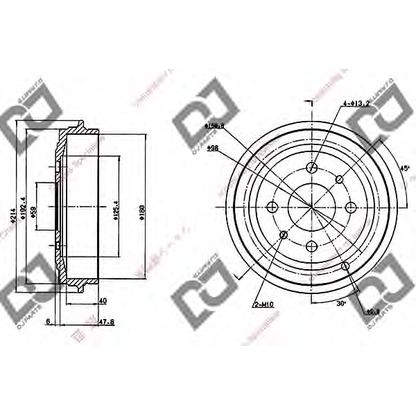 Zdjęcie Bęben hamulcowy DJ PARTS BR1016