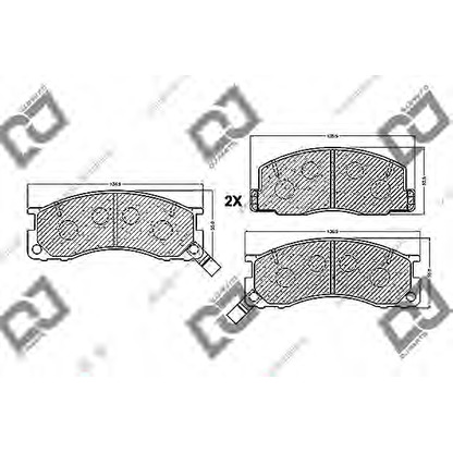 Photo Brake Pad Set, disc brake DJ PARTS BP1144