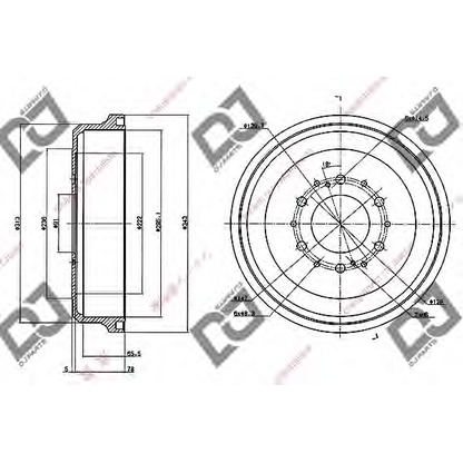 Foto Tambor de freno DJ PARTS BR1036