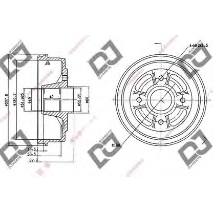 Photo Tambour de frein DJ PARTS BR1042