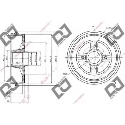 Foto Bremstrommel DJ PARTS BR1043