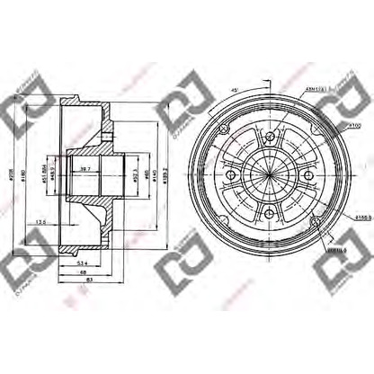 Zdjęcie Bęben hamulcowy DJ PARTS BR1044