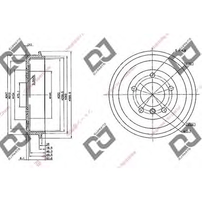 Zdjęcie Bęben hamulcowy DJ PARTS BR1048