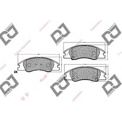 Photo Brake Pad Set, disc brake DJ PARTS BP1358