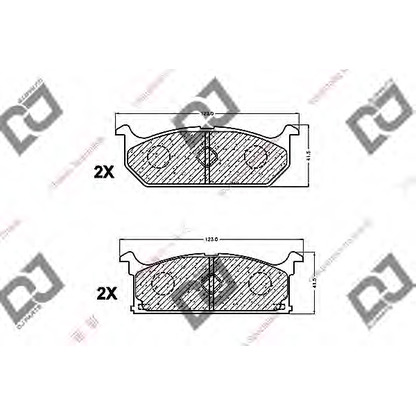 Photo Brake Pad Set, disc brake DJ PARTS BP1359