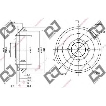 Фото Тормозной барабан DJ PARTS BR1081